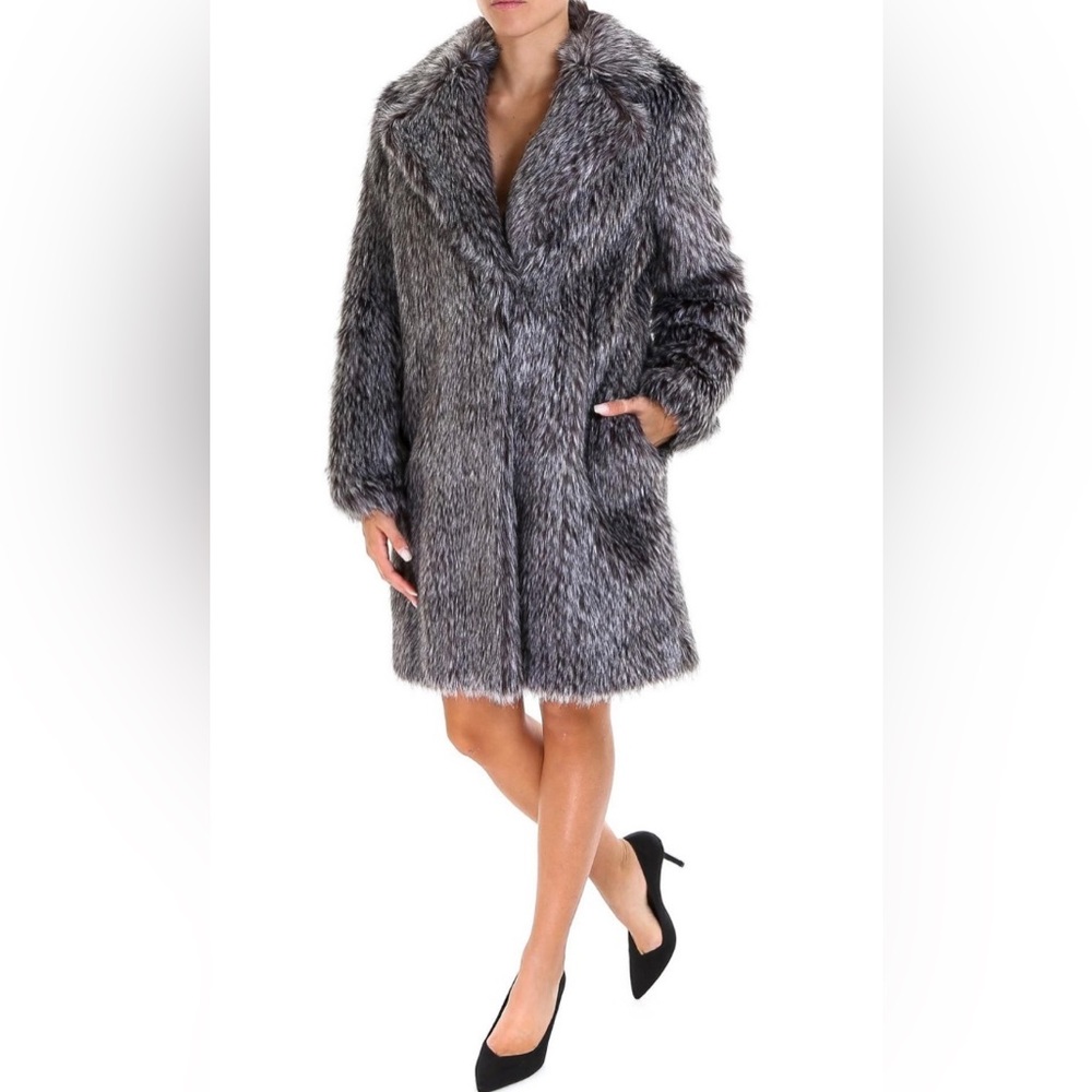 Michael Kors NWT small faux fur coat